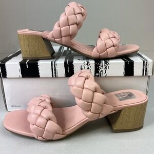 Dolce Vita Womens Stacey Ping Braided Heeled Sandle Sz 10 Pumps